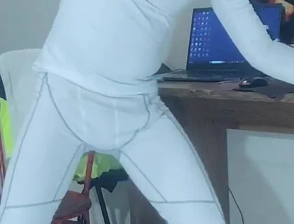 I Cum on Compression Wear