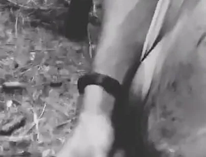 Famous Influencer Ejaculates in the Forest