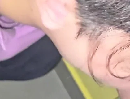 Cute Twink Gets Fucked Bareback by Straight Guy on the Stairs of His Building