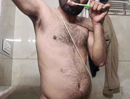 Indian Desi Man Enjoy Shower and Masterbation Show with Neighbour Police Officer Stepfather Pakistani Stepdaddy Teacher Army off