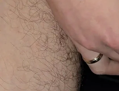 Hairy Horny Guy Masturbates His Penis While Watching Porn Until a Cumshot