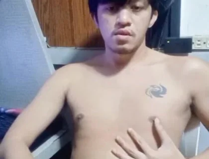 Asia Twink Get His Own Cum