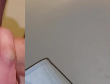 Cum 4 Times in a Row Using My Cum as Lube