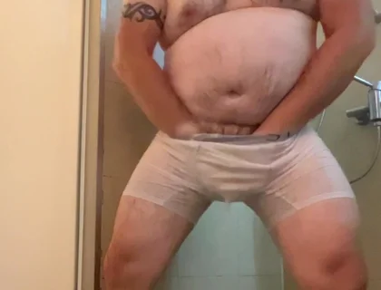 Wet White Clothes Shower One