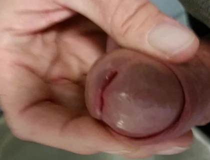 Public Urinals Wanking Wearing Work Clothes, Close up Cum