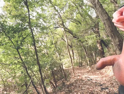 A Boy with a Small Foreskin Pees a Huge Stream Outdoors