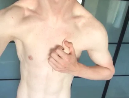 Fit Boy Empties His Uncut Dick