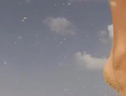 Uncut Nudist Man Running with Boner on State Beach