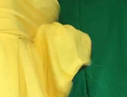 Yellow Skirt, No Panties