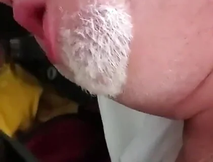 Bear Sucks BBC and Cums