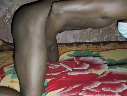 African Black Guy Showing His Masturbation Might