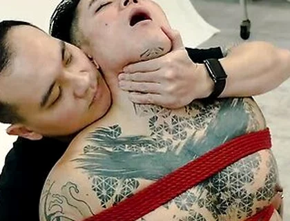 Bound Yoshi Kawasaki Enjoys Extreme Shibari Session