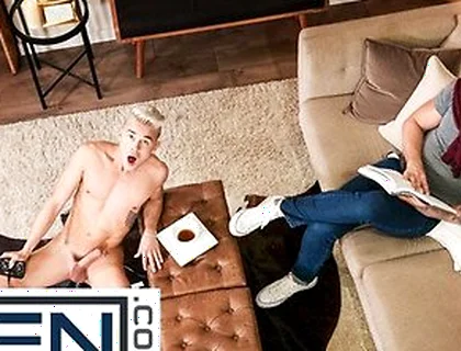 Andy Taylor Falls Through The Ceiling And Lands On Jj Knights Thick, Hard Cock