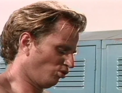 Three Guys Fuck Their Asses and Mouths in the Locker Room