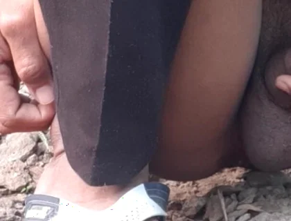 Outdoor Pissing Cock Black Handjob Fuck