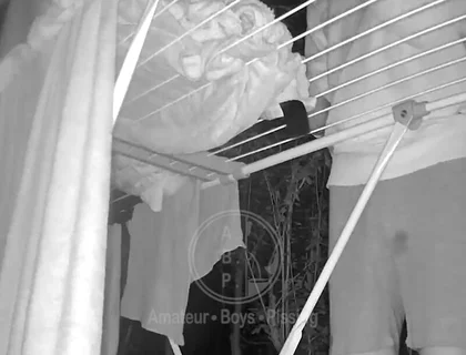 Clean Laundry, Dirty Thoughts - Two Bicurious Flatmates, Jules and Simon, Get Naughty While Hanging Out the Laundry