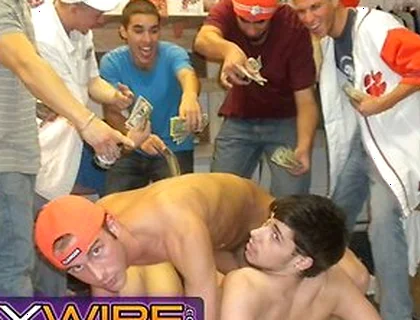Frat Initiation Gets Wild As College Twinks Drop To Their Knees For A Big Cock