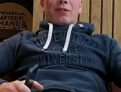 Dared to Jerk off in Busy Coffee Shop - Intense Public Cum