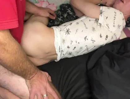 Great Creampie for Tight Twink Hole From a Mature Bear