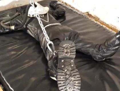 Proll playing with his leather biker boy