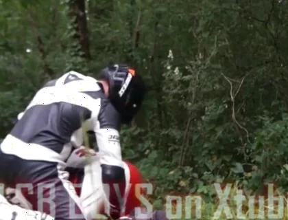 Biker boys fucking outdoor