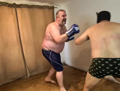 Silver Stepdaddy Boxer Vs Heterofighter - Dirty Boxing Heat