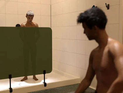 Str8 2 - My College Roommate Caught Me Staring at His Massive Cock in the Swoer Room