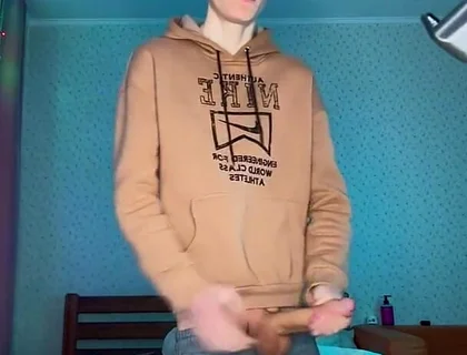 Watch Me Stroke My Huge Nine Inch Cock Until I Explode
