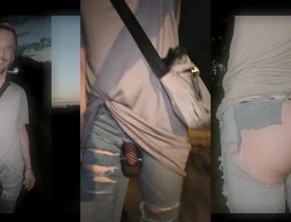 Walking Through the City in Bottomless Jeans