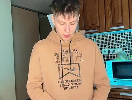 I Couldnt Stop Stroking My Big Cock Until I Covered the Floor in Sperm