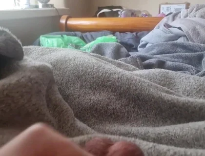 Wanking Big Cock with Tight Ballring