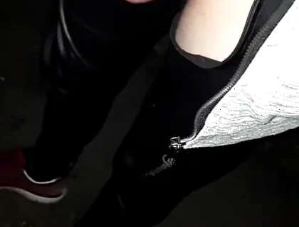 Winter Hike with a Piss-soaked Rubber on My Dick