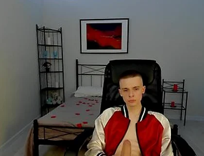 Blonde Twink Gay Masturbate With Big Dick Fuck Soo Hard