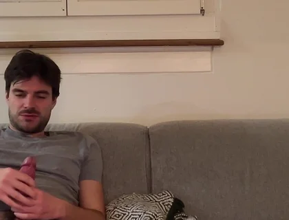 Straight Friend Helps Gay Bro Jerking off