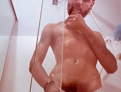 In This Heat Nothing Better Than Taking a Shower.