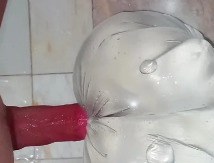 Horny Anal Masturbation Alone in the Bathroom - Real Toy Play