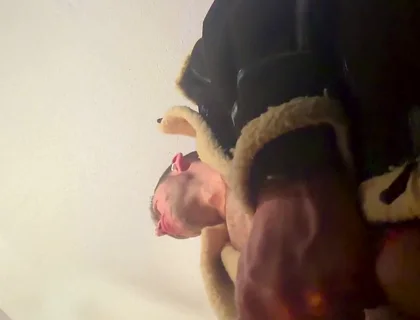 Camera Is Looking up at Me as I Jerk off Bust