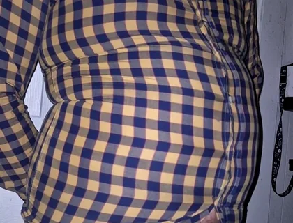 Popping My Button up on My Belly