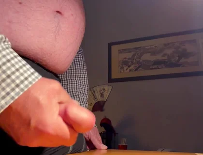 Playing with My Cock at My Desk Again