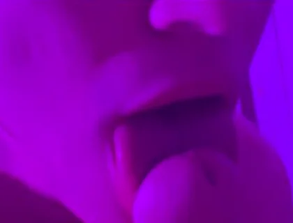 I Tickle Frenulum With My Tongue And Do Blowjob, Cum In My Mouth A Lot Of Cum And Moans. Asmr