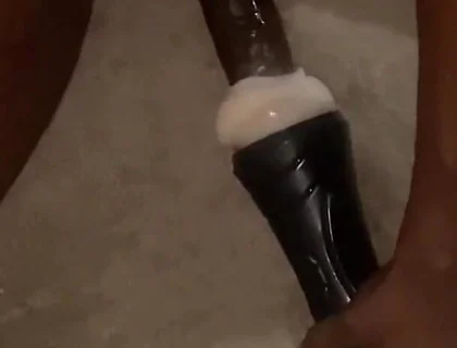 On My Knees Fucking Torch Fake Pussy