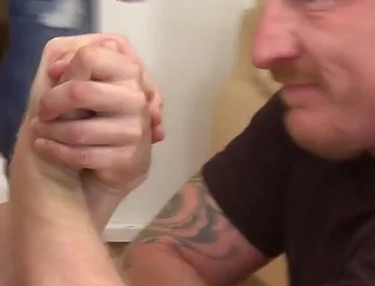 Stepdaddy Arm Wrestles Two Young Horny Blokes