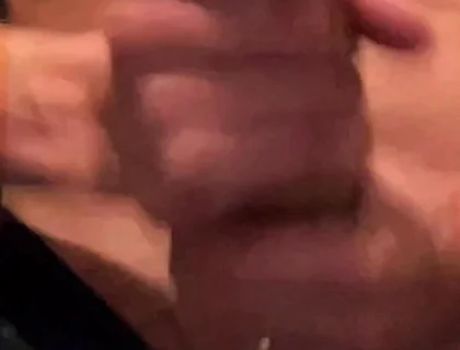 Skinny Guy Uses Both Hands to Stroke His Thick Dick and Drip Cum