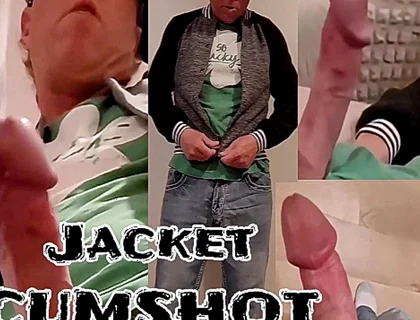 Big Cock No Hands Jacket Cumshot