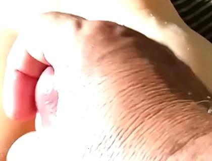 Mega Thick Big Cock Fucks a Butt Masturbator and Shoots