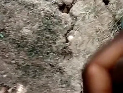 African Boy Masturbating Inside the Bush