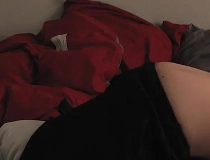 Morning Routine. Femboy Can't Help but Pillow Humping Imagining Your Tight Ass Filled with His Cum