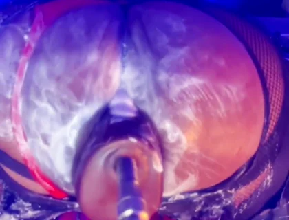 Nasty Creamy Bubble Butt Gaped and Fart Fucked on Sex Machine