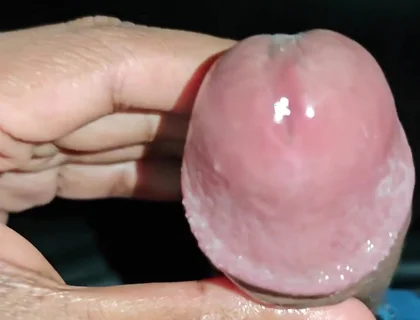 Just Slowly Edging My Cock. It's Absolutely Drenched in My Pre-cum.