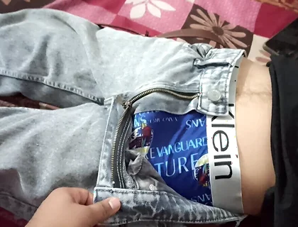 Wow First Time I Touch My Stepbrother Big Monster Cock in Pant